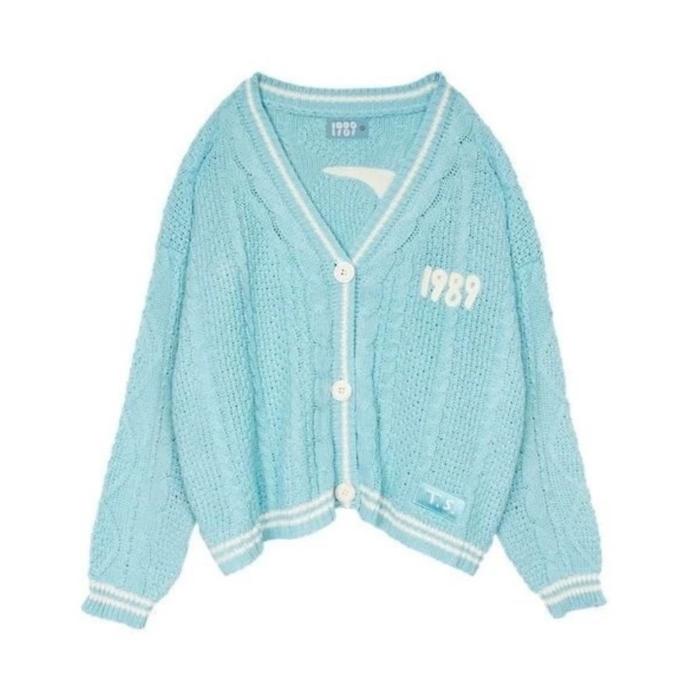 NEW Taylor Swift 1989 Cardigan Taylor's Version Limited Edition XL/2X Light Blue